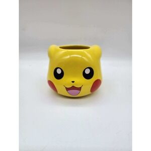 Silver Buffalo Pokemon Pikachu 3D Sculpted Ceramic Coffee Mug 22oz Yellow
